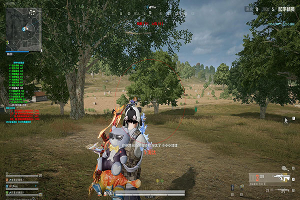 CF不带辅助瞄准软件效果